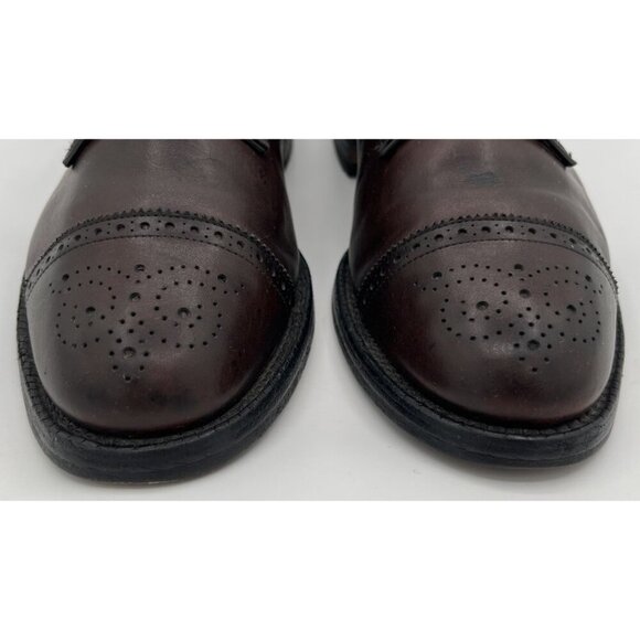 Allen Edmonds Lexington Men’s Size 9D Burgundy Leather Cap Toe Wingtop Oxford main image 8